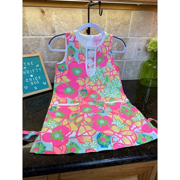 Lilly Pulitzer Other - Lilly Pulitzer Girls Mini Claudine Dress Wildflower Multi Floral Size 12 Retired